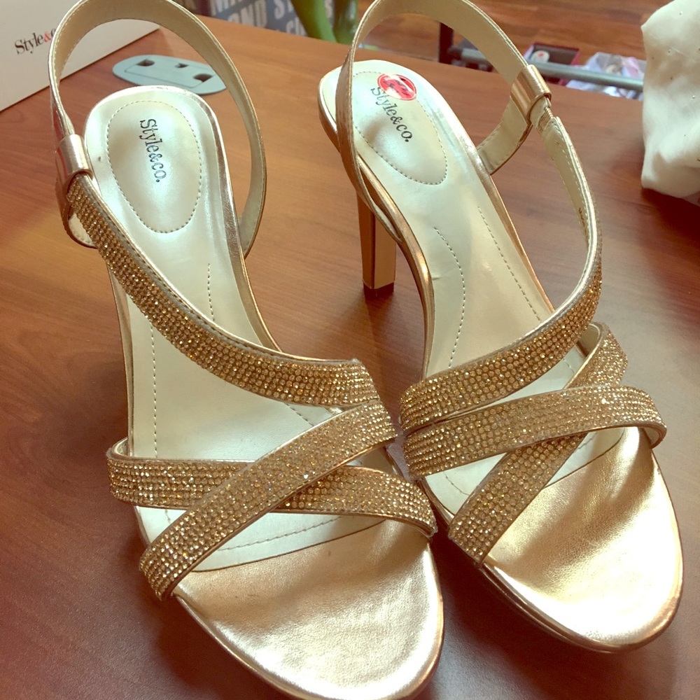 Style&Co. rose gold heels